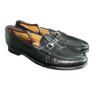ALDEN CAPE COD COLLECTION BLACK LEATHER HORSEBIT LOAFER SHOES SIZE 11.5 D